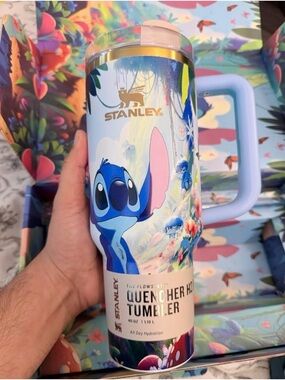 Stenley Blue Animal print Travel Tumbler 40 oz